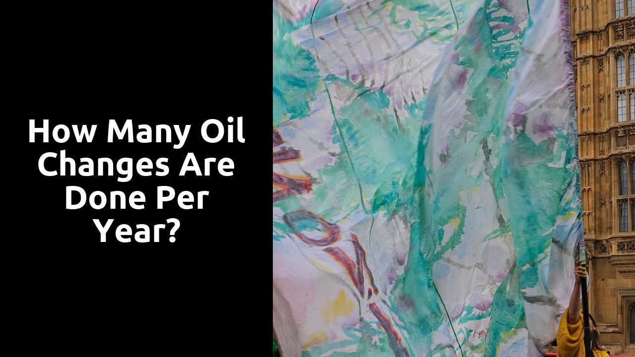 How many oil changes are done per year?